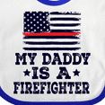 thumbnail image 4 of Inktastic Fireman Daddy is a Firefighter Boys or Girls Baby Bib, 4 of 4