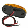 thumbnail image 2 of 2X 2.5\" Clearance Amber Oval Led Lamp 2 Diode Trailer Truck Side Marker Light, 2 of 6