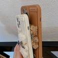thumbnail image 6 of Compatible with iPhone Case,Cute Kawaii Cartoon Fluffy Furry Bear Wristband Strap Bracelet Chain Camera Lens Protection Shockproof Cover Phone Case (White,iPhone 14), 6 of 7