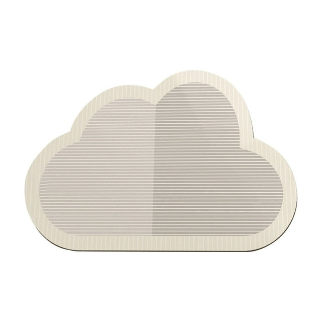 Vwrxbz Bath Mat Non Slip Super Absorbent Silicone Bathroom Rug Fast Drying Washable Shower Floor Mat Cloud Shape 16x24