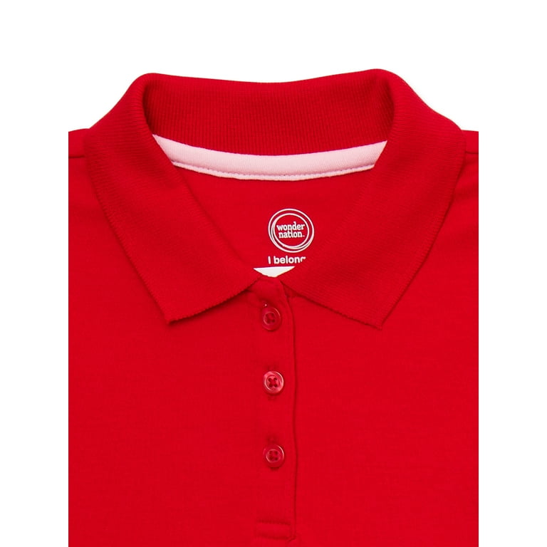 Toddler girl hotsell red polo shirt