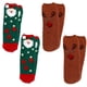 thumbnail image 1 of Calcetines navideños de dibujos animados tridimensionales bordados en lana coral, 1 of 6