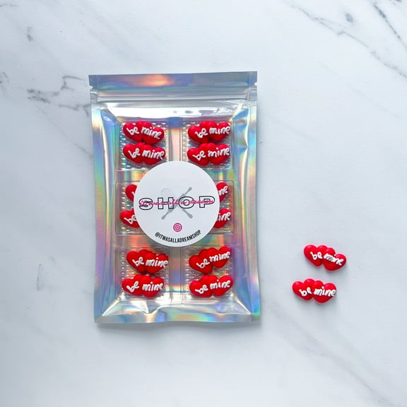 BE MINE HEART EDIBLE DECORATIONS