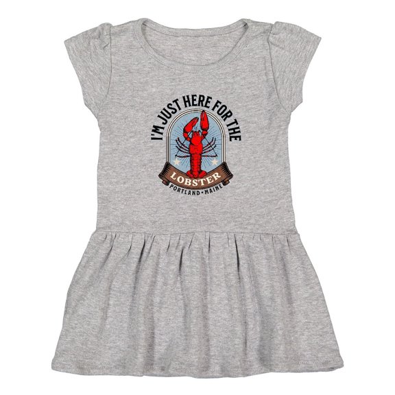 Inktastic Portland Maine Funny Lobster Lover Girls Toddler Dress