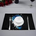 thumbnail image 2 of EREHome Ensemble de 6 Sets de Table avec Support Papillon Bleu 12x18 Pouces, 2 of 5