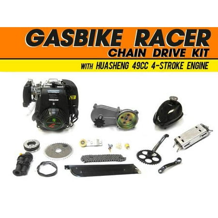 GasBike Racer Chain Drive Kit with HuaSheng 49cc 4-Stroke