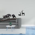 thumbnail image 2 of Escultura Moderna De Feng Shui De Toro, Oso, Vaca Y Ganado, Figura De Ciervo Y Reno De Resina Negra, Obra De Arte Animal Para Escritorio, Sala De Estar, Estudio, Balcón, Regalo, 2 of 8