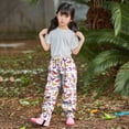 thumbnail image 4 of Tiijoy Big Girls' Waterproof Snow Rain Pants Cartoon Print Baggy Outdoor Play Trousers, 4 of 4