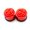 Red, variant on Acrylic Ear Plugs with Roses Design and O ring Multiple Sizes Available