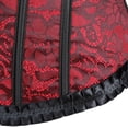 thumbnail image 5 of Womens Corset Top Bustier Tops For Women Plus Size Corset Renaissance Corset Top Red 5XL, 5 of 5