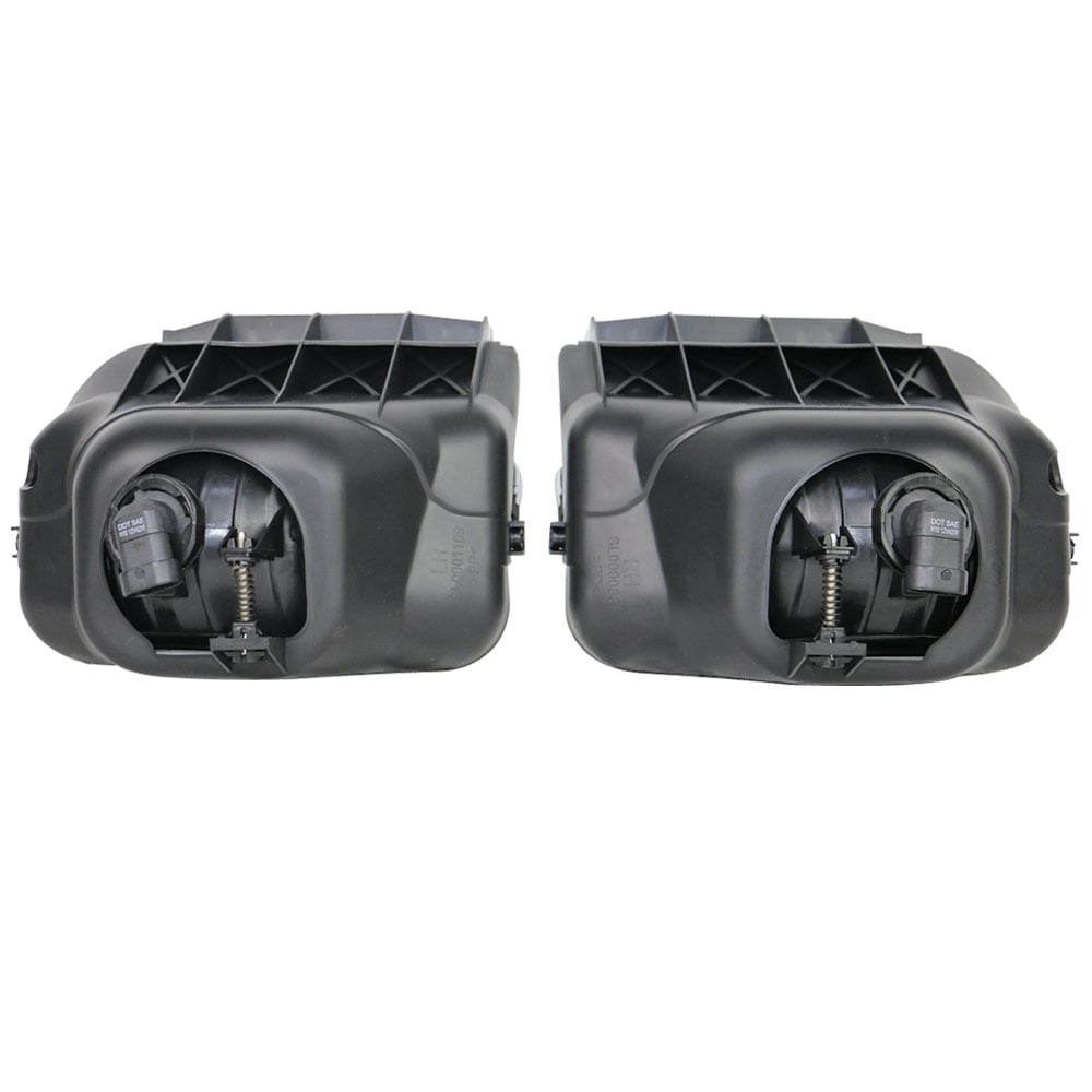 IKON MOTORSPORTS Lights Compatible With 2003-2006 Chevy Silverado Fog Lamp Fog Light Pair LH RH Wiring Kit Bulb H10 12V 42W 