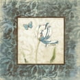 thumbnail image 2 of Grey, Jace 12x12 Gold Ornate Wood Framed with Double Matting Museum Art Print Titled - Butterfly Tulip 1, 2 of 4