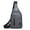 Grey, variant on YIMWNYI Small Sling Bag, Shoulder Bag with Earphone Hole, Large Capacity Hiking Travel Bag, Unisex Crossbody Bag for Outdoor Sports, Camping, and Business Trips