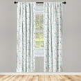 thumbnail image 3 of Ambesonne White Curtains, Droplets, Pair of 28"x95", Multicolor, 3 of 5