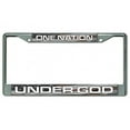 thumbnail image 1 of Une Nation sous le Cadre de Plaque de License de Dieu Chrome, 1 of 1