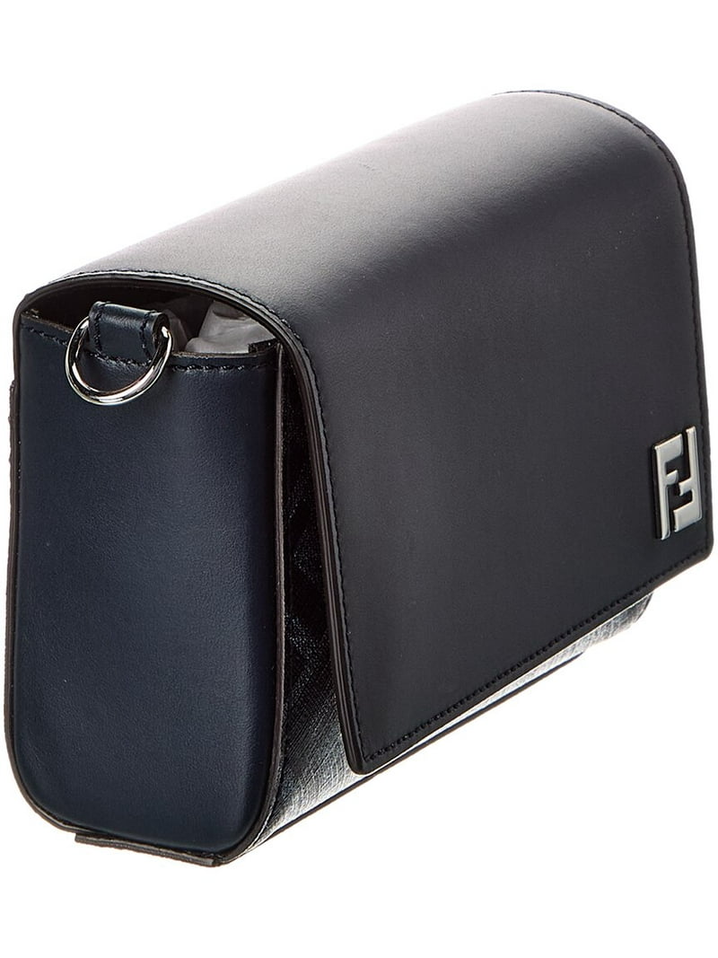 FENDI Squared FF & Canvas Shoulder Bag, Blue - Walmart.com