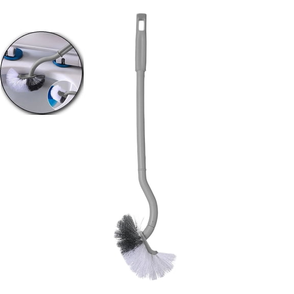 Curved Toilet Bowl Brush Without Holder for Bathroom Deep Cleaning, Toilet Brush Durable Under The Rim Household Cleaning Brush