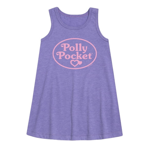 Polly Pocket - Polly Pocket Pink Logo - Toddler And Girls A-line Dress