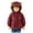 Brick Red, variant on Staki Kids Boy's Winter Coat Hooded Puffer Windbreaker Warm Cotton Jacket Parka Down Outdoor Coats Kids Ski Jacket(Pink,5-6 Years)