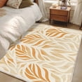 thumbnail image 4 of 3'x5' Area Rugs, Orange Beige Abstract Indoor Outdoor Area Rug for Living Room Bedroom, Modern Ombre Vintage Art Washable Bathroom Rugs Kitchen Floor Carpet Mats Home Decor Aesthetic, 4 of 8