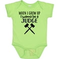 thumbnail image 3 of Inktastic Future Judge Gavel Job Boys or Girls Baby Bodysuit, 3 of 5