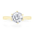 thumbnail image 2 of AFFY 1.50CT Moissanite Diamond Solitaire Engagement Ring For Women in 14K Yellow Gold over Silver-4.5, 2 of 7