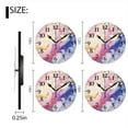 thumbnail image 2 of Battery Operated Analog Wall Clocks Non-Ticking Silent Modern Clock Decorative for Home,Office-Marble Pink Ink Colors Exquisite(12inch), 2 of 4