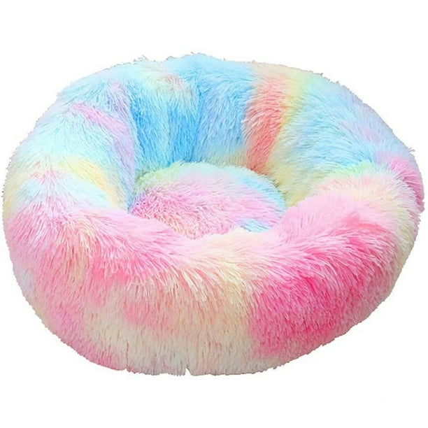 Dog Bed Round Plush Cat Bed Soft Washable Puppy Bed Beautiful Pet Bed For Small Dogs And Cats