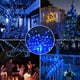 thumbnail image 4 of [Juego de 2] Guirnalda de luces solares para exteriores, 120 LED, 12 m/40 pies, resistente al agua, 8 modos de luz decorativa para jardín, patio, hogar, Navidad, boda, fiesta (azul), 4 of 5