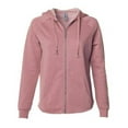 thumbnail image 1 of Independent Trading B03076106 Sweat à Capuche à Fermeture à Glissière pour Femmes California Wave Wash, Rose Poussiéreux - Extra Grand, 1 of 1