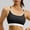 Black(New), variant on Women's Sports Bra with Color-Blocked Double Straps Cross-Back Design Full Coverage Padded Cups for Support and Lift Sports Bra