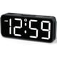 thumbnail image 1 of Reloj despertador digital compacto Peakeep con respaldo de batería, blanco, 1 of 7