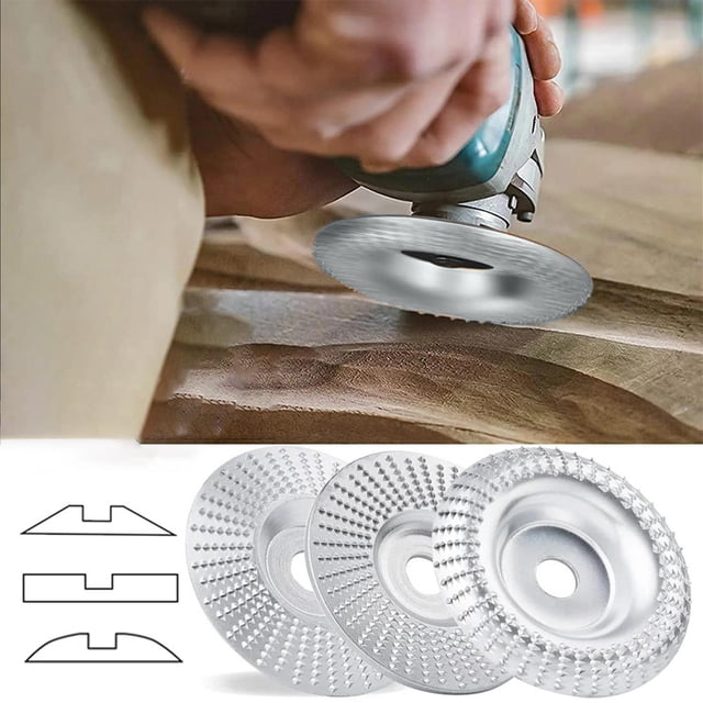 Accesorio de amoladora , juego de discos de tallado de madera, muela moldeadora para muebles, pulido de carpintería para el hogar, 3 uds. Diámetro interior 10cm