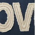 thumbnail image 5 of Nourison Life Styles Applq/Beaded Love Navy 14" x 24" Throw Pillow, 5 of 5