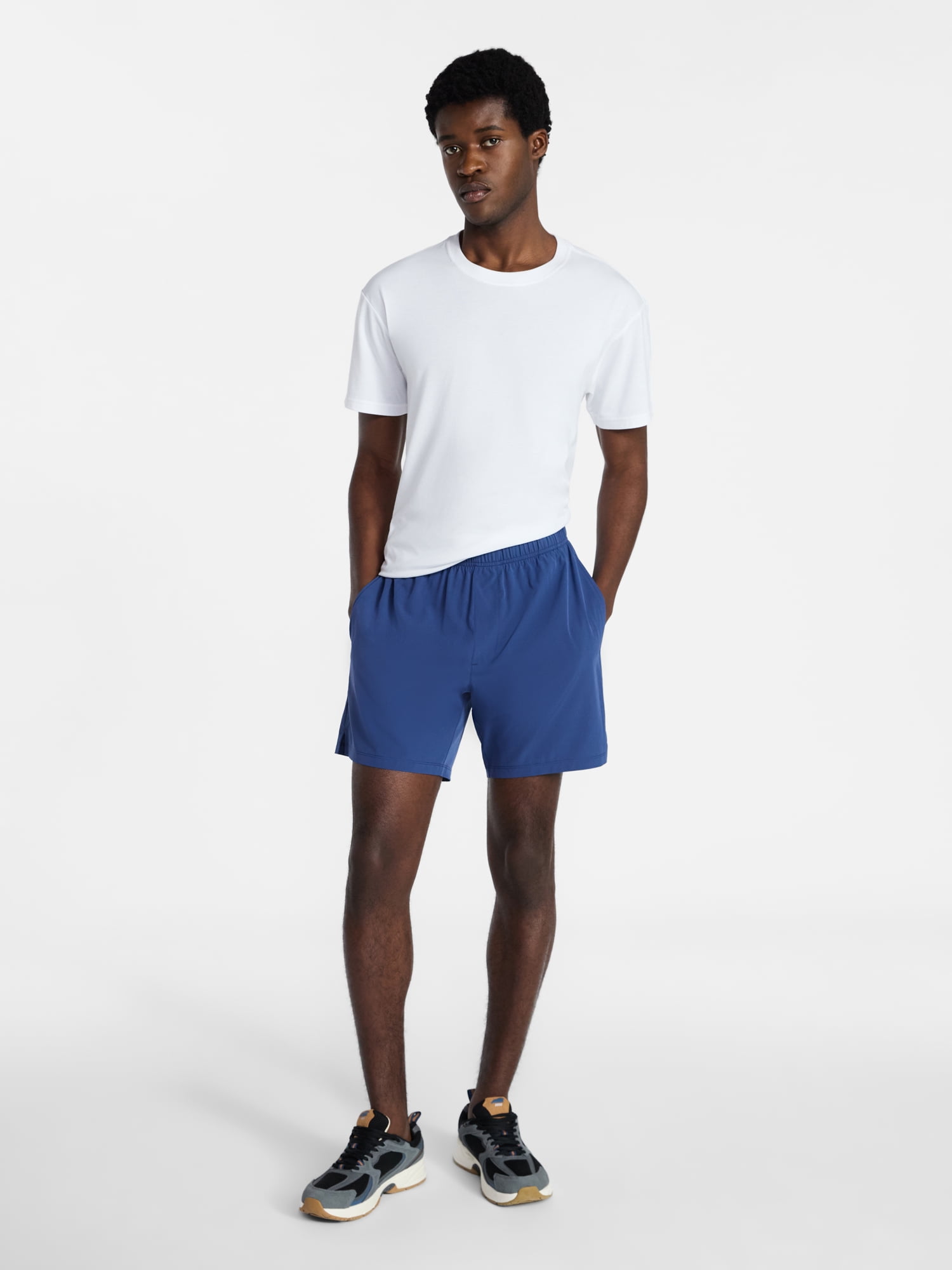 Athletic Works Men's and Big Men's Woven Running Shorts, 6" and 8" Inseams, Sizes XS-5XL