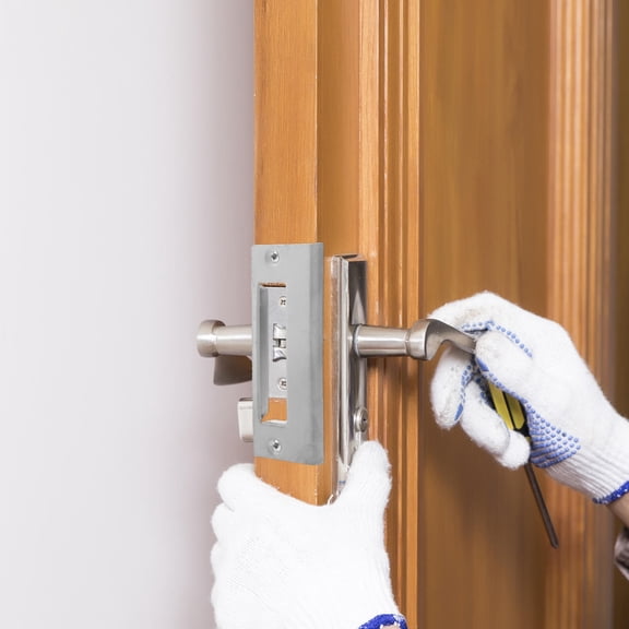 BESTYASH 6PCS Deadbolt Plate Replacement Stainless Steel Silver Backplate for Residential Use