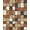 Multi Brown, Pattern 1, variant on ODIKA 8'x10' Washable Area Rug Non-Slip Chair-Friendly Mat Mosaic Tonal Patchwork Blocks Brindle Bold Cow Print Spotted Playful Expressive for Dining Room, Large Office, Lounge