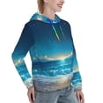 thumbnail image 6 of Easygdp Night Sky Beach Scene Womens Casual Hoodies Sweatshirts Long Sleeve Pullover Fall Pullover Tops Outfits Winter Clothes-X-Large, 6 of 7