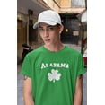 thumbnail image 3 of Old Glory Mens St. Patrick's Day Alabama Shamrock Short Sleeve Graphic T Shirt, 3 of 6
