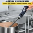 thumbnail image 2 of VEVOR Commercial Immersion Blender Variable Speed Heavy Duty Immersion Blender 500W Commercial Hand Mixer 304 Stainless Steel Hand Blender Commercial with 11.8" Removable Shaft for Kitchen Mixing, 2 of 9