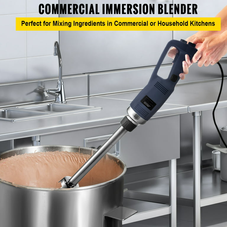 Commercial Immersion Blender Variable Speed Heavy Duty Immersion Blender  750W Commercial Hand Mixer 304 Stainless Steel