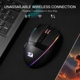 thumbnail image 3 of M991 Wireless Gaming Mouse  26000 Dpi 3-mode Gamer Mice W/rapid Fire Key 9 Macro Buttons Capacity And Rgb Backlight For Pc/mac/laptop Black, 3 of 8