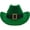 Green+black, variant on Jiibva Irish Festival Cowgirl Cap Western Decorative Belt Cowboy Hat Stylish Wide Brimmed Hat Outdoor Wear For Men Women