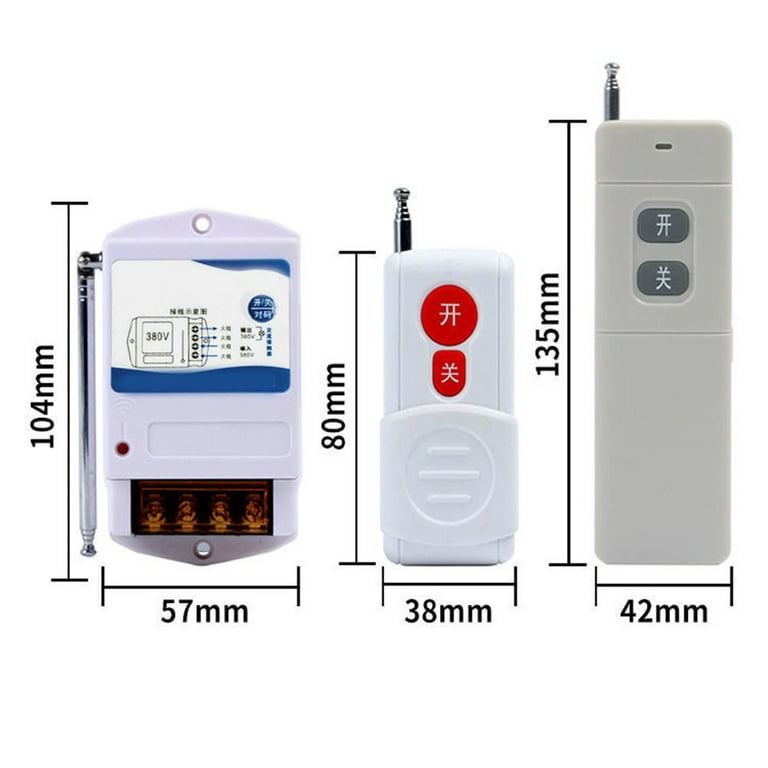 220V 380V Water Pump Wireless Industrial Remote Control Switch Intelligent  High power household Wireless Electrical Switches