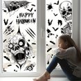 thumbnail image 2 of 1pc Halloween Skeleton Window Sticker Skull Head Bat Static Glass Window Stickers Happy Halloween Party Ghost Festival Door Wall Decor Home Decor, Room Decor, 2 of 5
