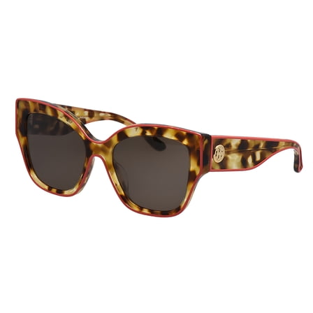 Tory Burch TY 7184U Plastic Womens Butterfly Sunglasses Tortoise/Coral 54mm Adult