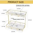 thumbnail image 2 of Bathroom Organizer Countertop Perfume Organizer Makeup Organizer Cosmetics Storage Display Rack Vanity Tray Dresser Stainless Ste, 2 of 9