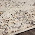 thumbnail image 6 of Surya Bremen 96x120" Rectangle Contemporary Wool Rug in Cream and Gray, 6 of 7