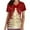 Red, variant on Womens Short Sleeve Tops Standard Size Womens Work Tops Home,Daily
