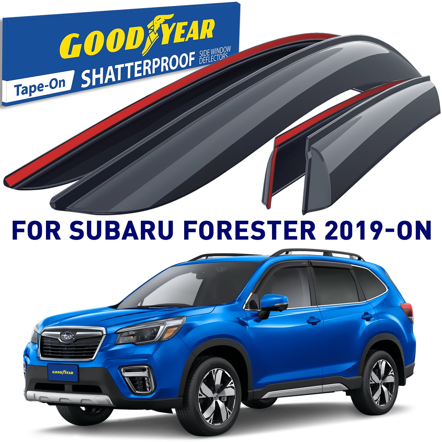 Goodyear Shatterproof Window Deflectors for Subaru Forester 20192023